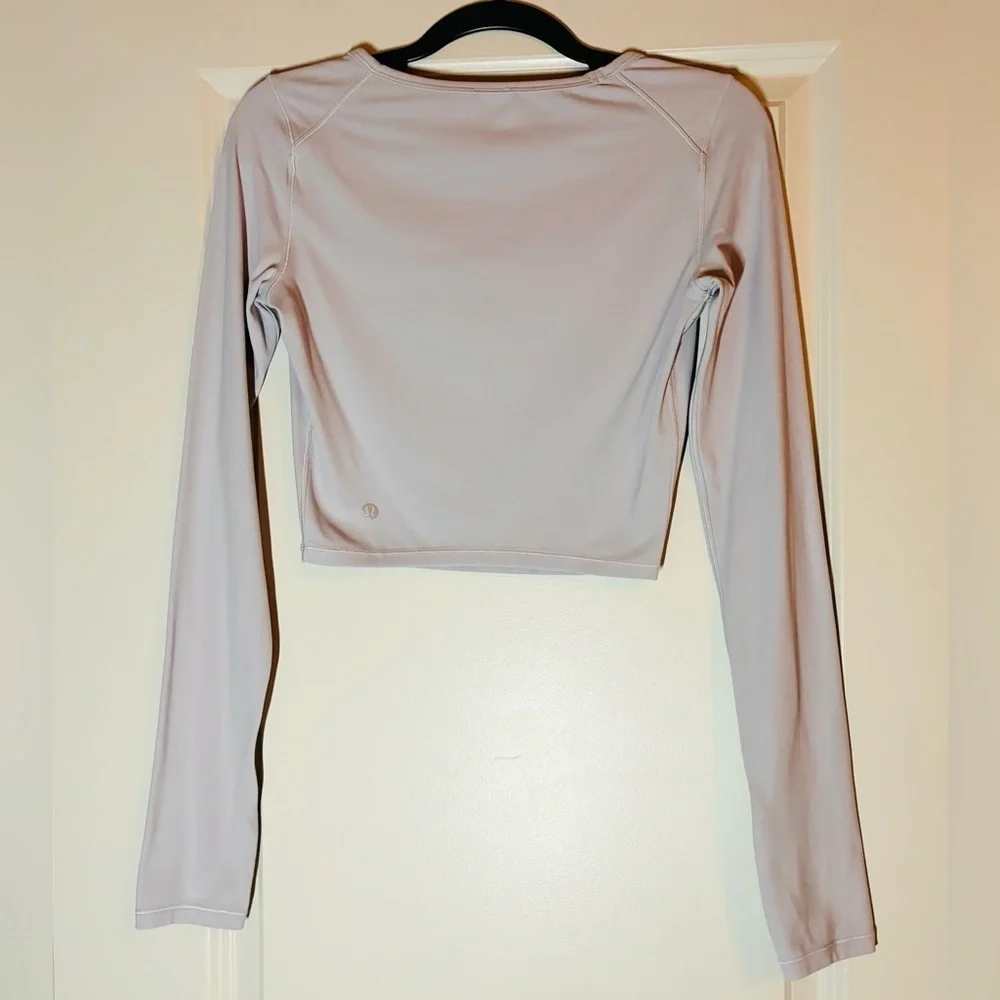 Lululemon Ever Elated Cropped Long Sleeve *Nulu in Stargaze Size 6